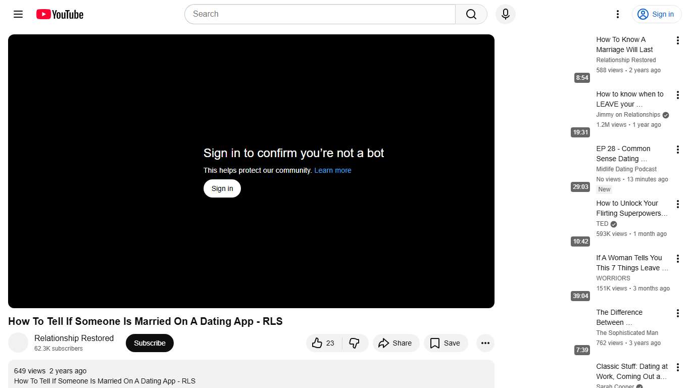 How To Tell If Someone Is Married On A Dating App - RLS - YouTube